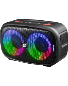 Колонка Defender Q5 20W, Light/BT/FM/USB/TF/IPX5 Чорний (Black)