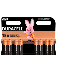 Батарейка AAA/LR06 Duracell MN1500 (8шт)