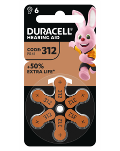 Батарейки Duracell HA 312 (6шт)