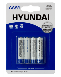 Батарейки AAA/LR03 Hyundai BL4 Alkaline (4шт)