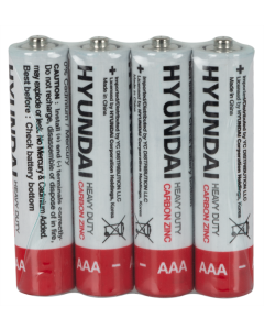Батарейки AAA/R03 Hyundai Shrink 4 Heavy Duty (4шт)