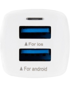 Автомобільний зарядний пристрій Gelius Apollo GP-CC01 2USB 3.1A 15W Білий (White)