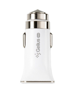 Автомобільний зарядний пристрій Gelius Apollo GP-CC01 2USB 3.1A + кабель Lightning Білий (White)