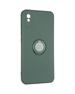 Чохол-накладка для Xiaomi Redmi 9A Gelius Ring Holder Case Зелена (Темно-зеленый)