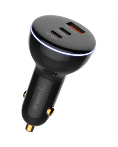 Автомобільний зарядний пристрій Gelius Tronex GP-CC012 1USB + 2Type-C 160W Чорний (Black)