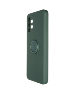 Чохол-накладка для Samsung A13 Gelius с кольцом для удержания Зеленого (Темно-зеленого) цвета