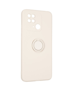 Чехол-накладка для Xiaomi Redmi 10C Gelius Ring Holder Case Бежевый (Айвори)