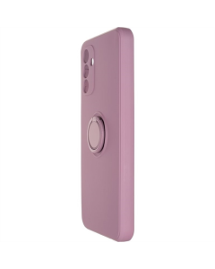 Чехол-накладка для Samsung A04s Gelius с кольцом для удержания Черный (Марсала)