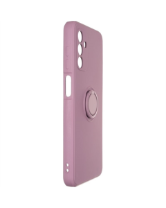 Чехол-накладка для Samsung A04s Gelius с кольцом для удержания Черный (Марсала)