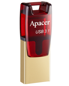 USB флеш-накопитель 32 Гб APACER AH180 Type-C Dual USB 3.1 Красный (Red)
