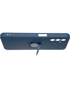 Чехол-накладка для Samsung A04s Gelius с кольцом для удержания Цвет: Синий (Темно-синий)