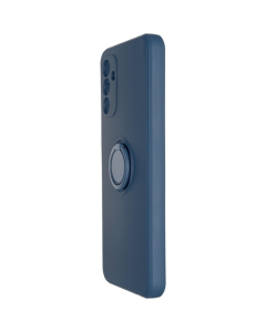 Чехол-накладка для Samsung A04s Gelius с кольцом для удержания Цвет: Синий (Темно-синий)