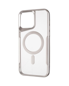 Чохол накладка для iPhone 12 Pro Casual Frame Case MagSafe Срібна (Titanium)