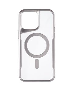 Чохол накладка для iPhone 12 Pro Casual Frame Case MagSafe Срібна (Titanium)