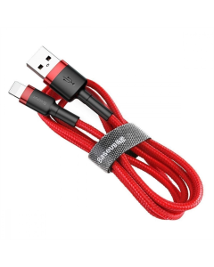 USB-кабель Baseus Cafule Lightning 2.4A (0.5м) Красный (Red)