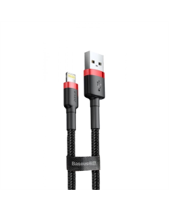 USB кабель Baseus Cafule Lightning 2A (3м) Червоний/Чорний (Red Black)