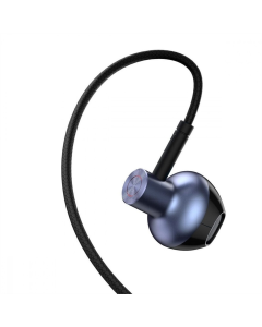 Наушники с микрофоном Baseus Encok H19 Wired Синие (Blue)