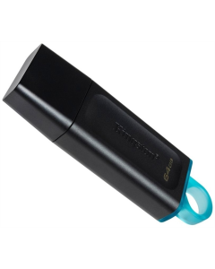 USB флеш-накопитель 64 Гб Kingston DT Exodia USB 3.2 Черно-бирюзовый (Черный/Бирюзовый)