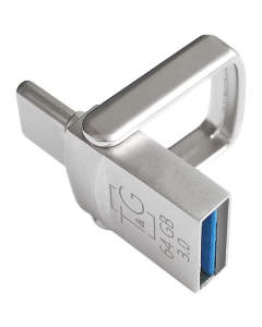USB флеш-накопитель 64 Гб T&G 104 USB-A/Type-C металлический серебристый