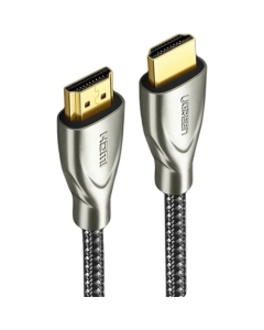 Кабель HDMI - HDMI Ugreen HD131 Carbon Fiber Zinc Alloy 1m Cірий (Grey)