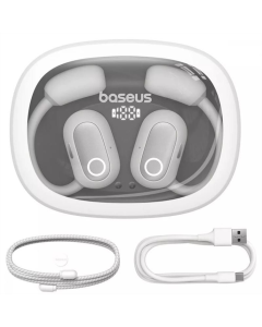 Беспроводные вкладыши Baseus Eli Fit OS Open-Ear TWS Белые (белые)
