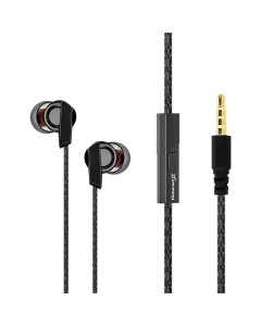 Наушники с микрофоном Grand-X EP-66B Черные (Black)