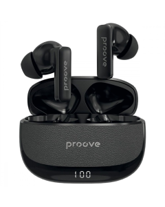 Бездротові навушники вкладиші Proove Dreamer TWS with ANC (APP) Чорні (Black)