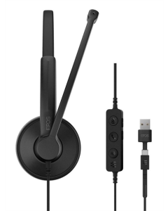 Навушники накладні EPOS IMPACT 100 MS Stereo USB-C+A Чорні (Black)
