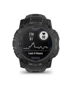 Смарт-годинник Garmin Instinct 3 50mm Tactical Solar Black with Charcoal Silicone Band Чорний (Black)