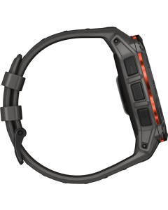 Смарт-годинник Garmin Instinct 3 50mm Solar Black with Charcoal Silicone Band Чорний (Black)