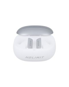 Бездротові навушники вкладиші Proove NoLimit TWS with Hybrid ANC (APP) Білі (White Silver)