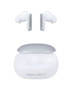 Бездротові навушники вкладиші Proove NoLimit TWS with Hybrid ANC (APP) Білі (White Silver)