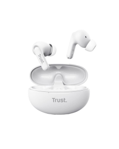 Беспроводные вкладыши Trust Yavi Earbuds BT 5.3, ENC, SBC Белые (белые)