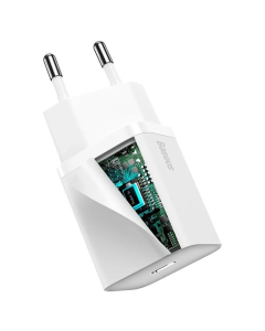 Зарядное устройство Baseus Super Si Quick Charger 30W (1USB-C) (CCSUP-J) Белый (White)