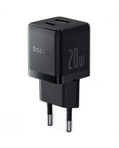 Зарядное устройство Baseus Palm Fast Charger 20W (1USB-A/1C) Черное (Black)