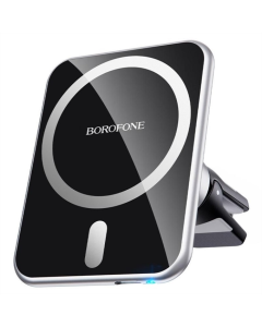 Автотримач Borofone BH43 Magnetic 15W Чорний (Black)