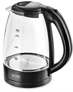 Електрочайник First FA-5404-1-BA Чорний (Black)