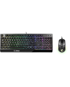 Клавіатура MSI Vigor GK30 COMBO UA USB, EN/UKR/RU, RGB + миша Чорна (Black)