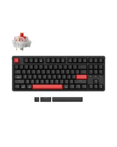 Клавіатура Keychron C3 Pro V2 87Key, K pro Red, USB-A, QMK, Hot-swap Чорний (Black)