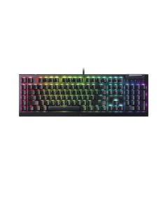 Клавіатура Razer BlackWidow V4 X, 110key, Yellow Switch, USB-A, EN/RU, RGB Чорна (Black)