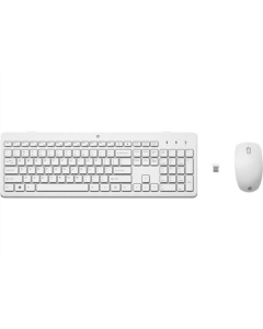 Беспроводная клавиатура HP 230, WL, EN/UK + мышь Белая (White)