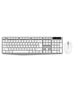 Клавіатура бездротова Grunhelm KBM-4600WL Біла (White)