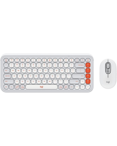 Беспроводная клавиатура Logitech Pop Icon Combo + мышь Белая (White)