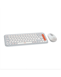 Беспроводная клавиатура Logitech Pop Icon Combo + мышь Белая (White)