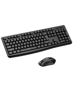 Клавіатура бездротова Hoco DI94 Ultra Thin 2.4G (+ миша) Чорна (Black)