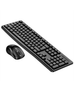 Клавіатура бездротова Hoco DI94 Ultra Thin 2.4G (+ миша) Чорна (Black)