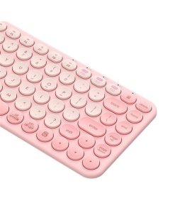 Клавіатура бездротова Baseus K01A Wireless Tri-Mode Keyboard Рожева (Pink)