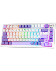 Клавіатура бездротова Proove Gaming Coupe Біла (White Purple)