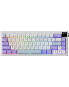 Клавіатура бездротова Ajazz AK650 Flying Fish Switch Фіолетова (Purple)