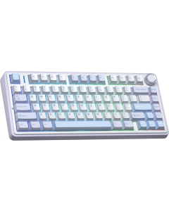 Клавіатура бездротова Aula F75 Gasket Greywood V3 Синя (Blue)